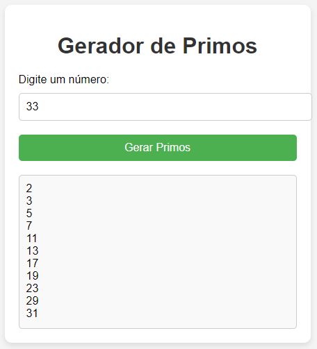 Gerador de Números Primos em JavaScript